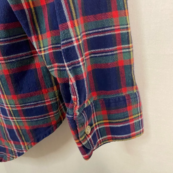 MASTER WEAVERS Vintage Shirt Flannel Button Up Long Sleeve Size Medium - Picture 7 of 10